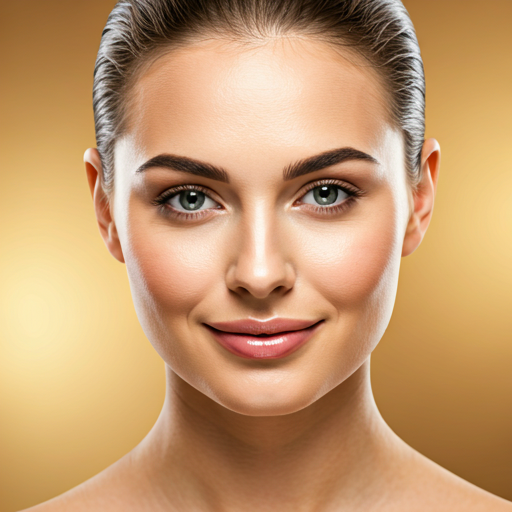 Luxury skincare model